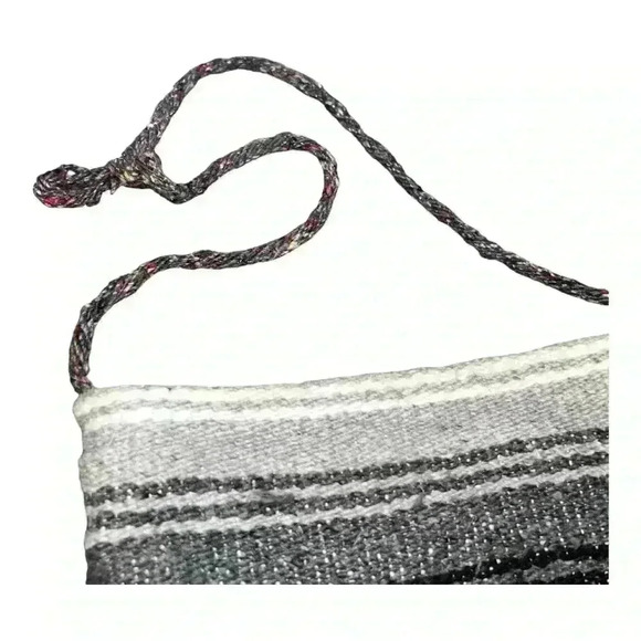 Mexican Woven Multicolor Crossbody Beach Purse Tote - Picture 2 of 6